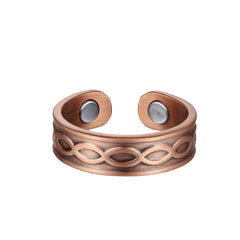 Link Design Copper Magnetic Ring (2 Neodymium Magnets)