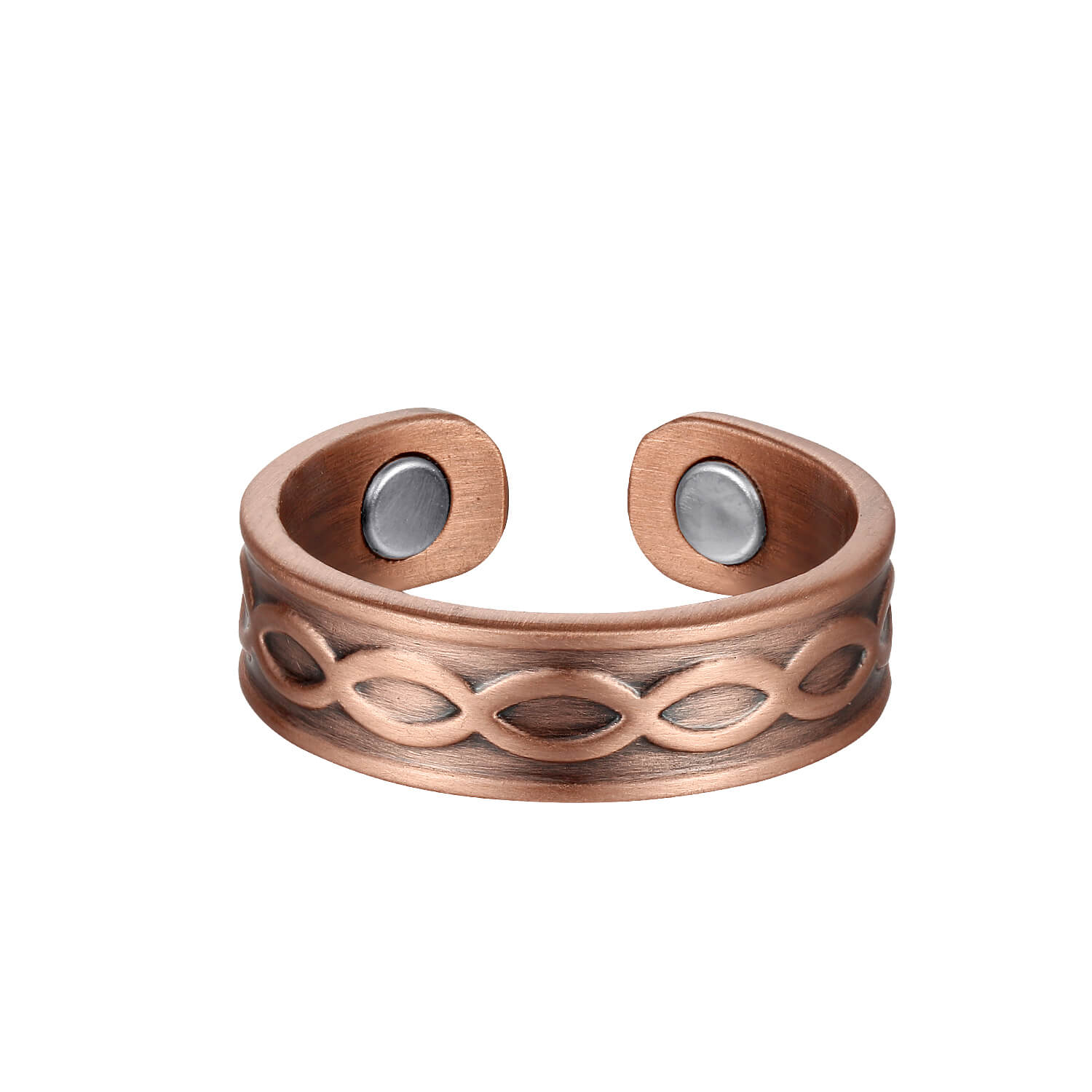 Link Design Copper Magnetic Ring (2 Neodymium Magnets)