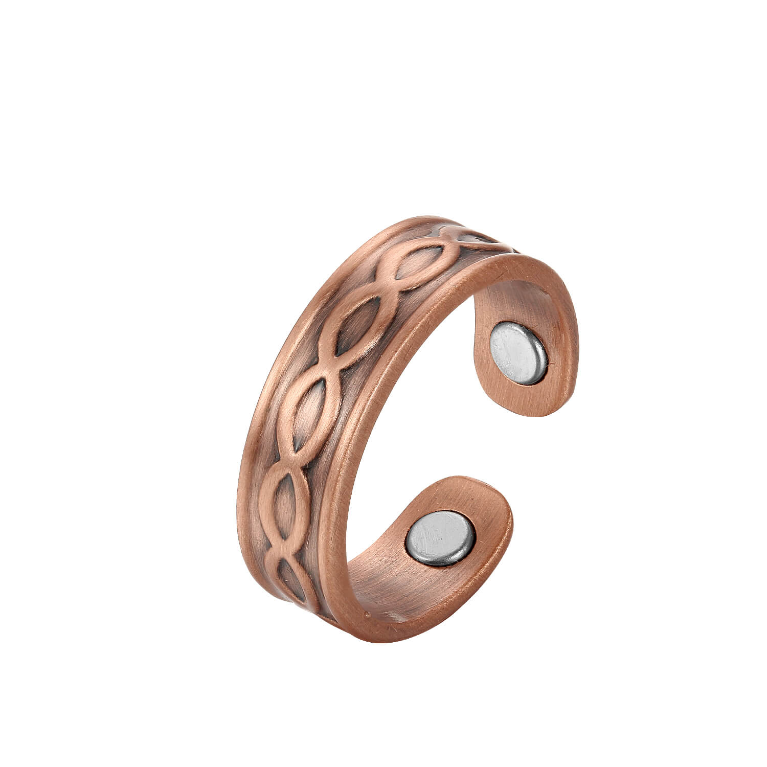 Link Design Copper Magnetic Ring (2 Neodymium Magnets)